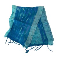 Turquoise Blue Vantage Wet Felt Scarf